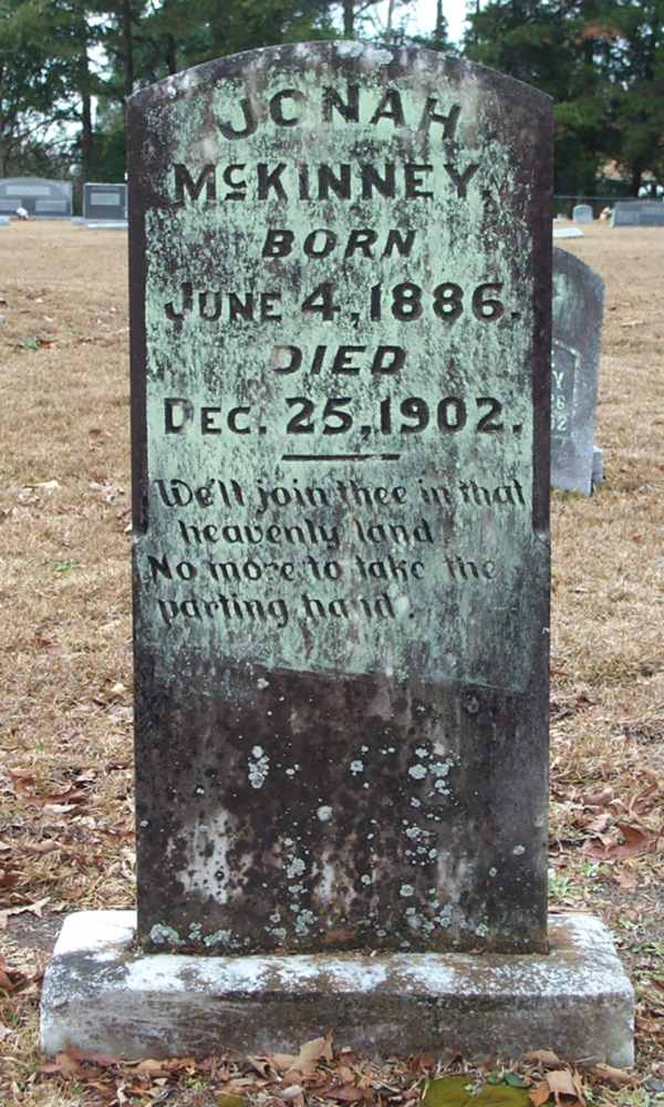 Jonah McKinney Gravestone Photo