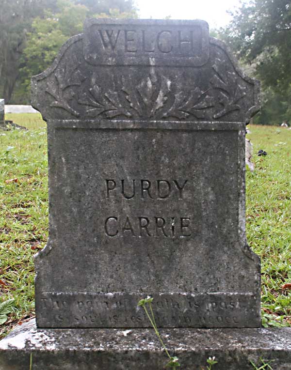 Purdy Carrie Welch Gravestone Photo