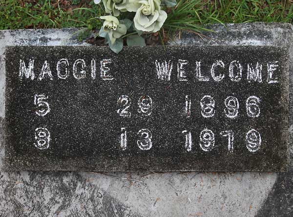 Maggie Welcome Gravestone Photo