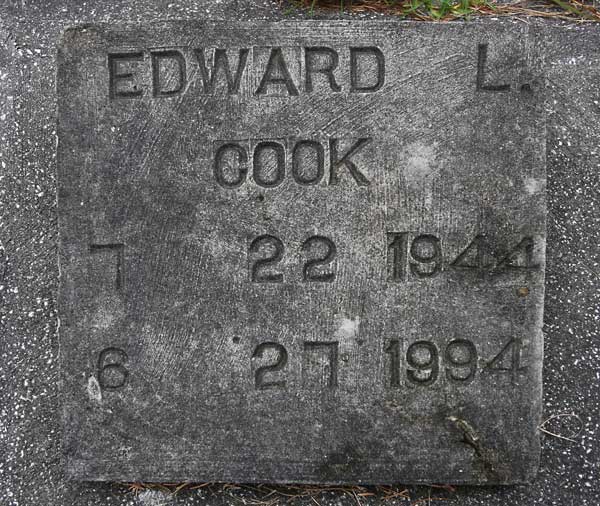 Edward L. Cook Gravestone Photo