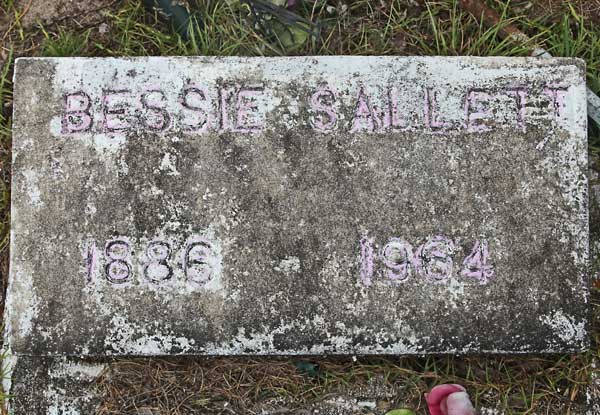 Bessie Sallett Gravestone Photo