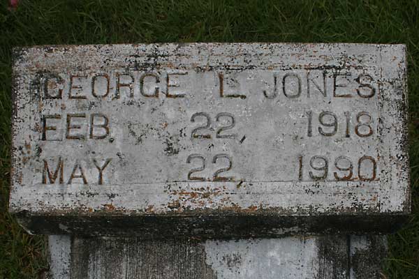 George L. Jones Gravestone Photo