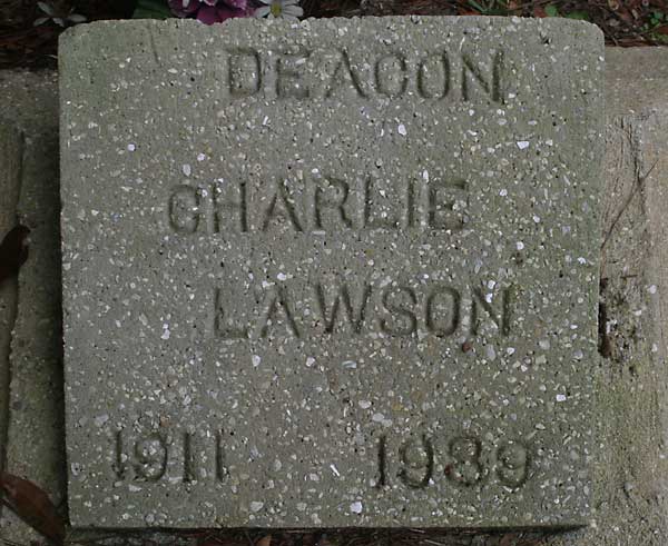 Deacon Charlie Lawson Gravestone Photo