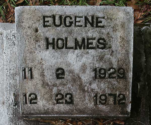 Eugene Holmes Gravestone Photo