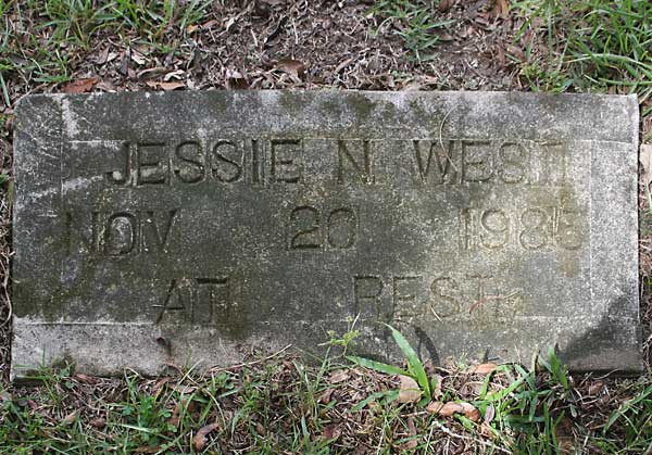 Jessie N. West Gravestone Photo