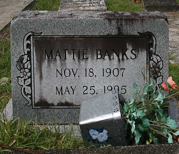 Mattie Banks Gravestone Photo