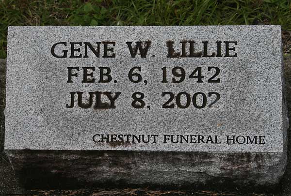 Gene W. Lillie Gravestone Photo