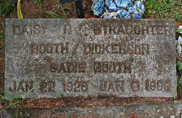 Daisy P. Straughter Booth Dickerson Gravestone Photo