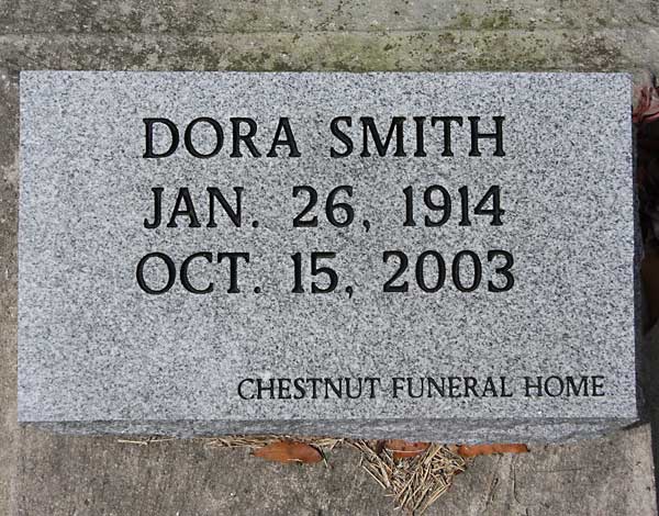 Dora Smith Gravestone Photo