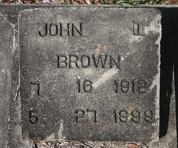 John I. Brown Gravestone Photo