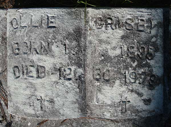 Ollie Grisby Gravestone Photo