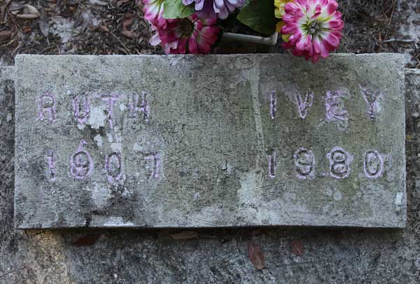 Ruth Ivey Gravestone Photo