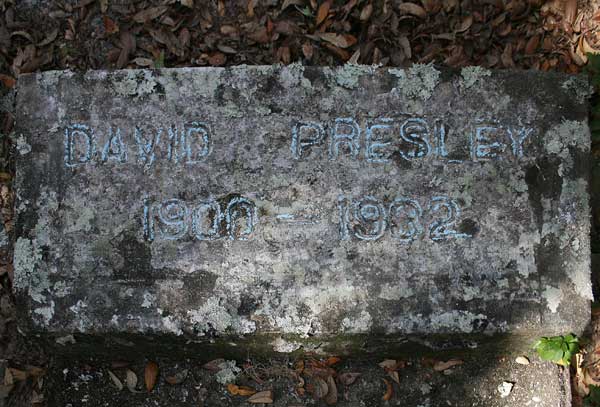 David Presley Gravestone Photo