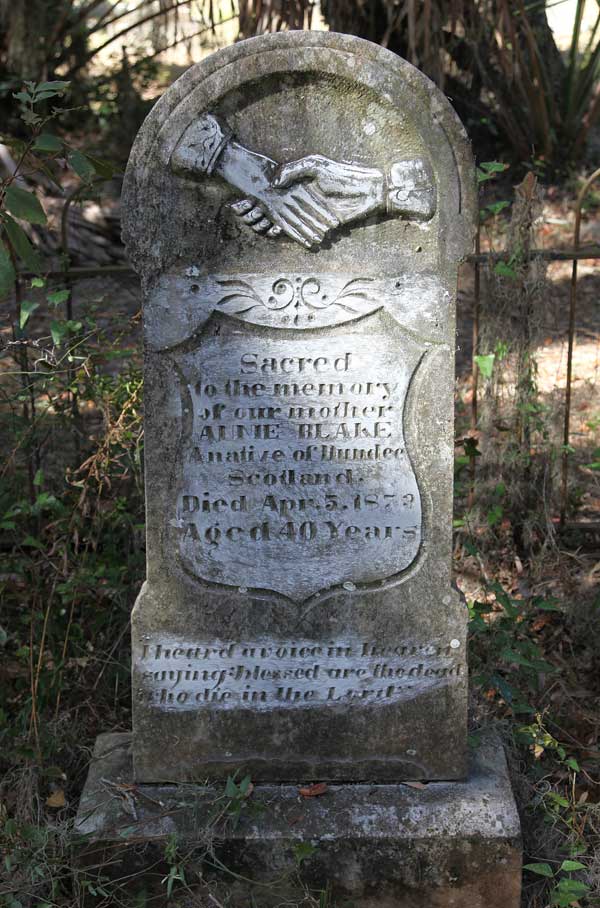 Annie Blake Gravestone Photo