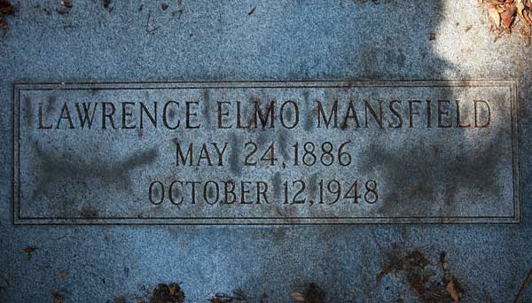 Lawrence Elmo Mansfield Gravestone Photo