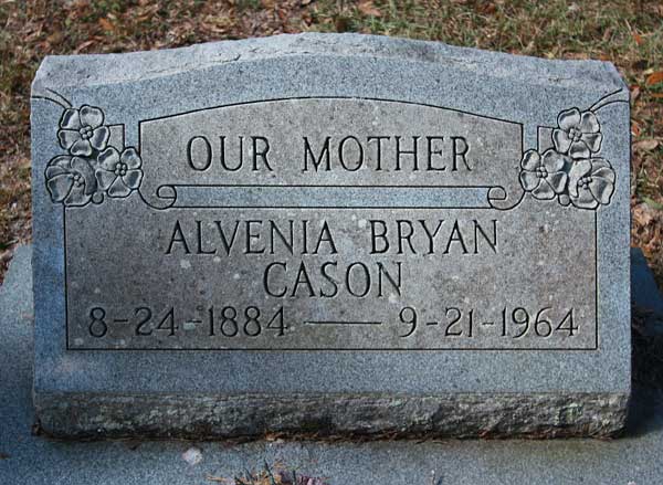 Alvenia Bryan Cason Gravestone Photo
