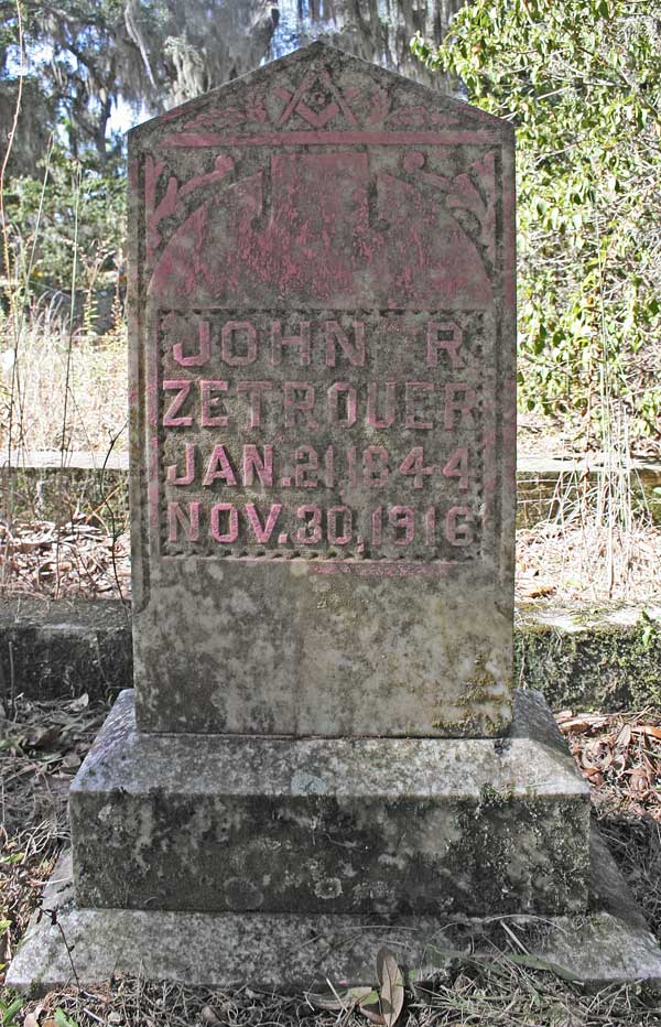 John R. Zetrouer Gravestone Photo