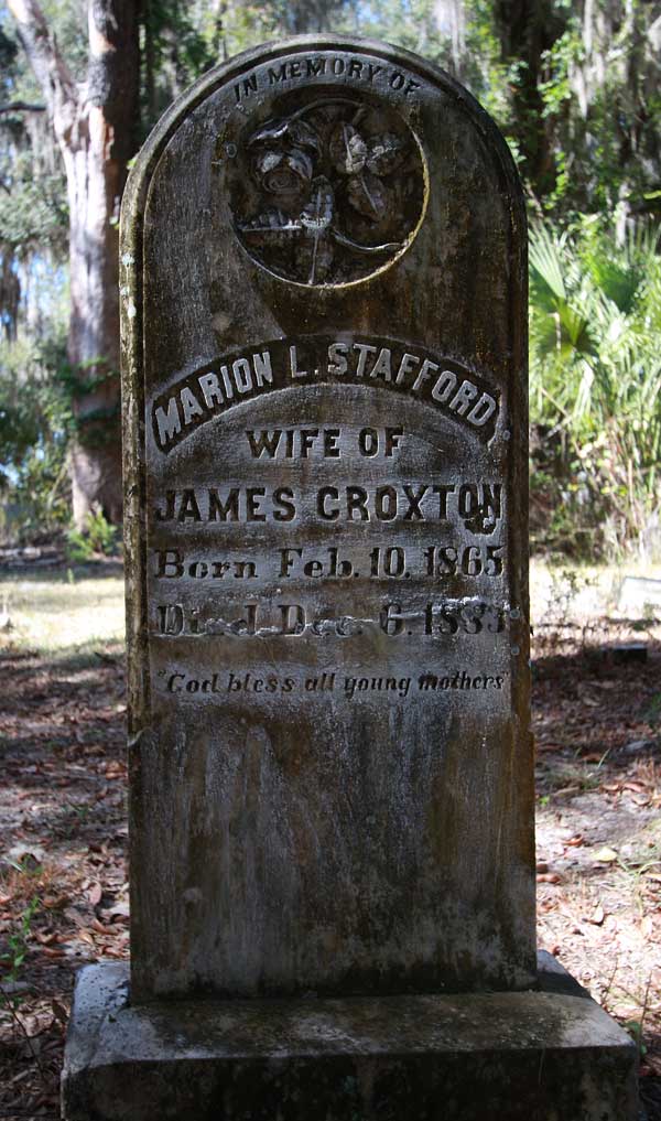 Marion L. Stafford Croxton Gravestone Photo