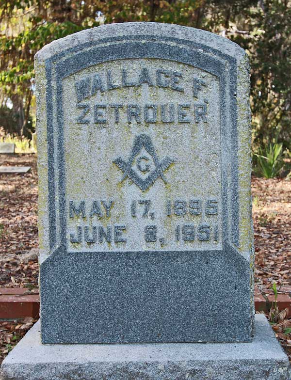 Wallace F. Zetrouer Gravestone Photo