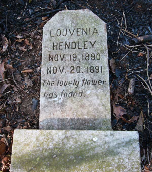 Louvenia Hendley Gravestone Photo