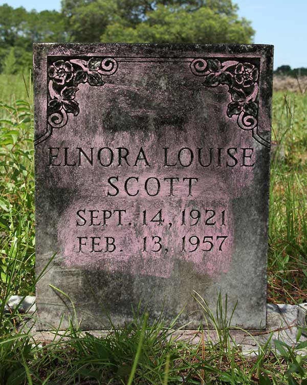Elnora Louise Scott Gravestone Photo