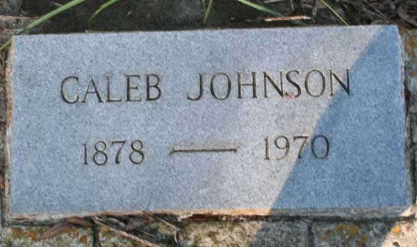Caleb Johnson Gravestone Photo