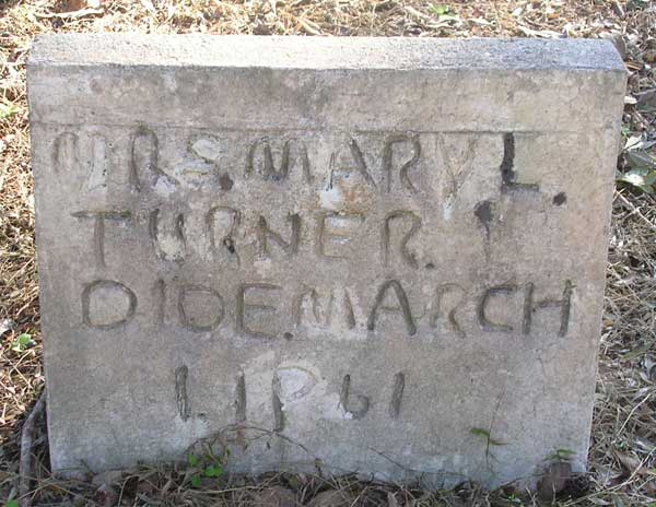Mary L. Turner Gravestone Photo