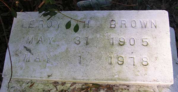Leroy H. Brown Gravestone Photo