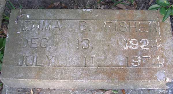 Emma B. Fisher Gravestone Photo