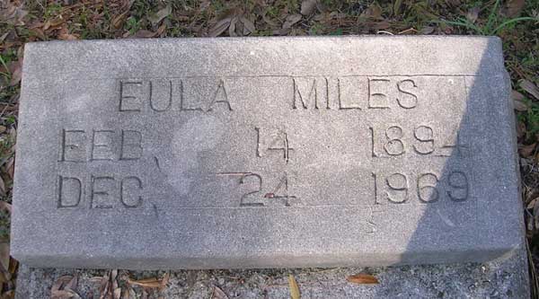 Eula Miles Gravestone Photo