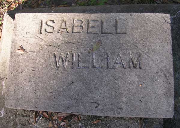 Isabell William Gravestone Photo