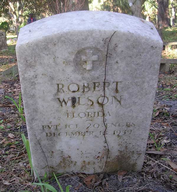 Robert Wilson Gravestone Photo