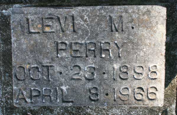 Levi M. Perry Gravestone Photo