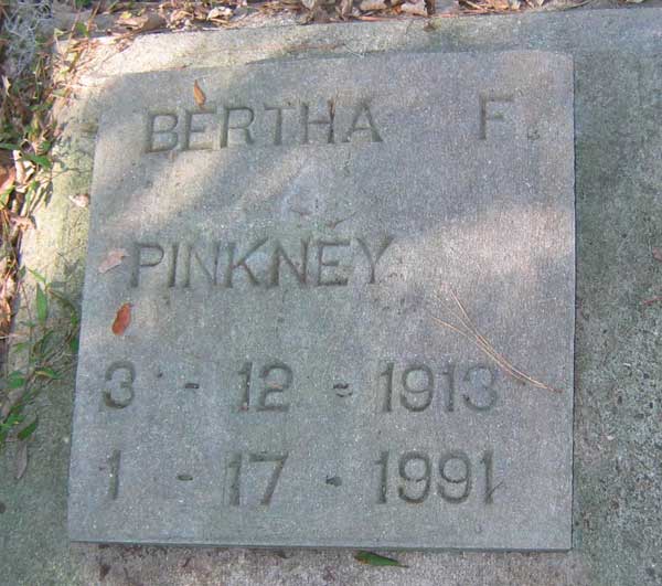 Bertha F. Pinkney Gravestone Photo