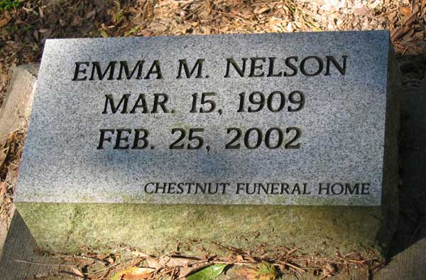 Emma M. Nelson Gravestone Photo