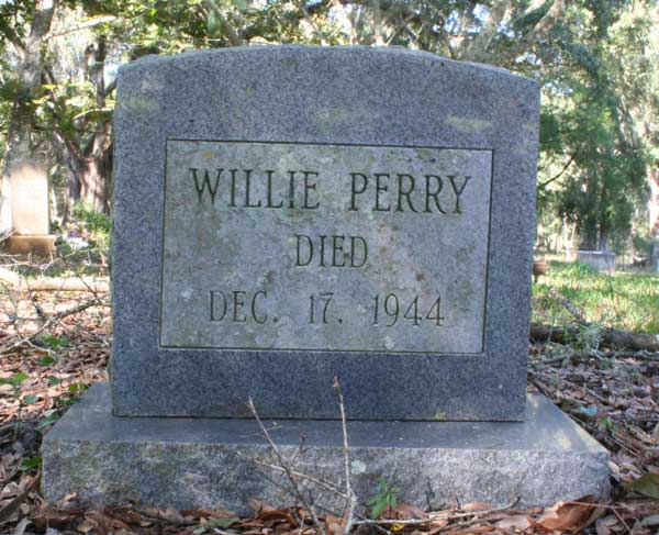 Willie Perry Gravestone Photo