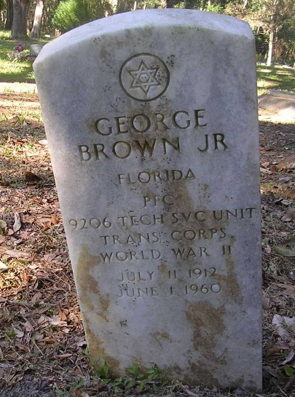 George Brown Gravestone Photo