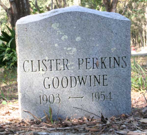 Clister Perkins Goodwine Gravestone Photo