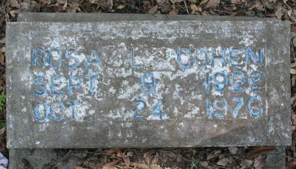 Rosa L. Cohen Gravestone Photo