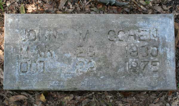 John M. Cohen Gravestone Photo