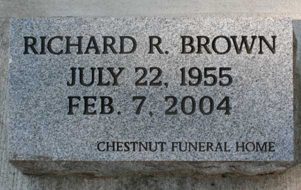 Richard R. Brown Gravestone Photo