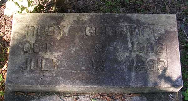 Ruby Goodwine Gravestone Photo