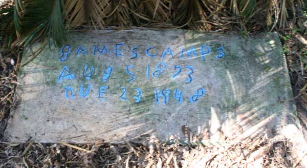 James Camps Gravestone Photo
