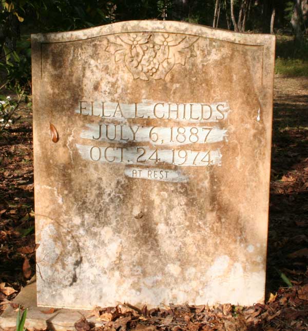Ella L. Childs Gravestone Photo