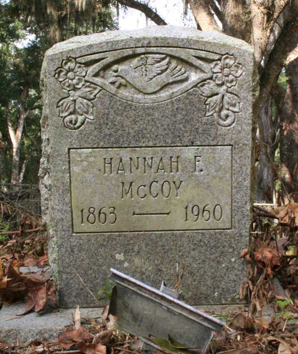Hannah E. McCoy Gravestone Photo