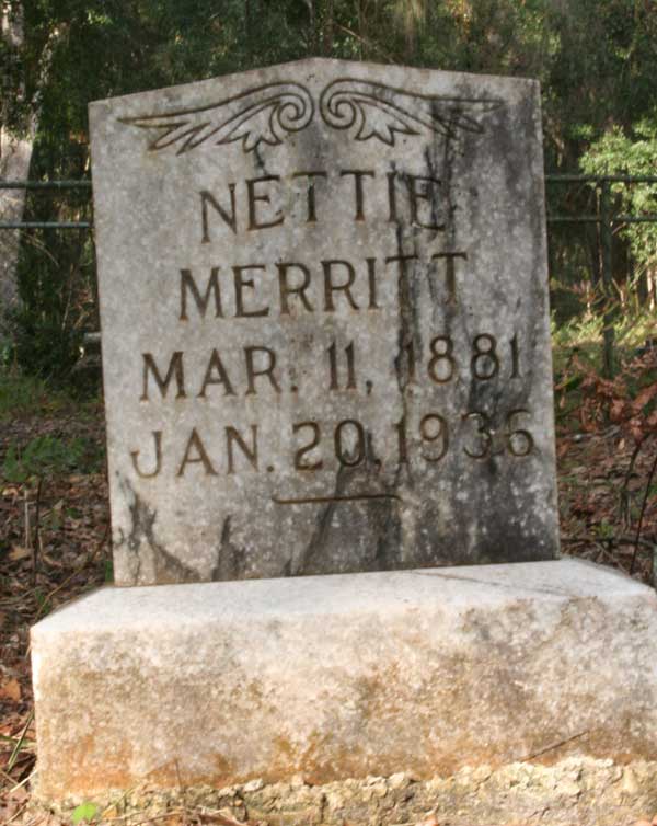 Nettie Merritt Gravestone Photo