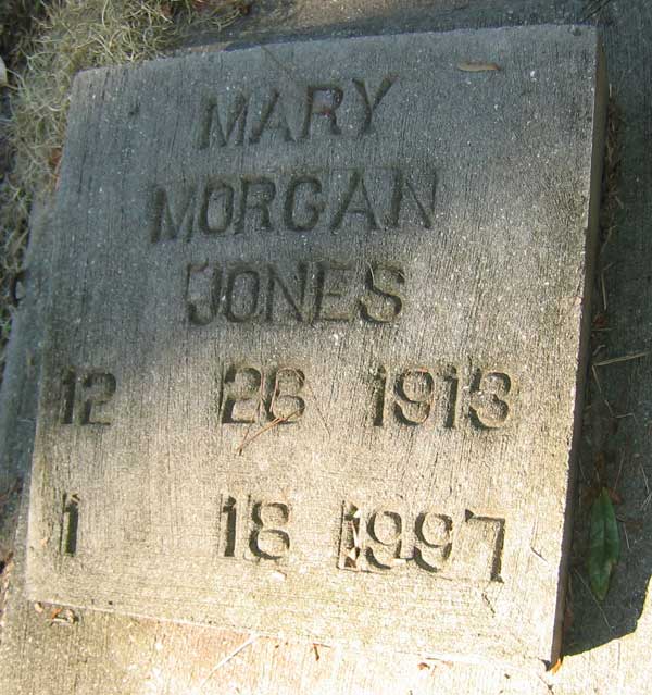 Mary Morgan Jones Gravestone Photo