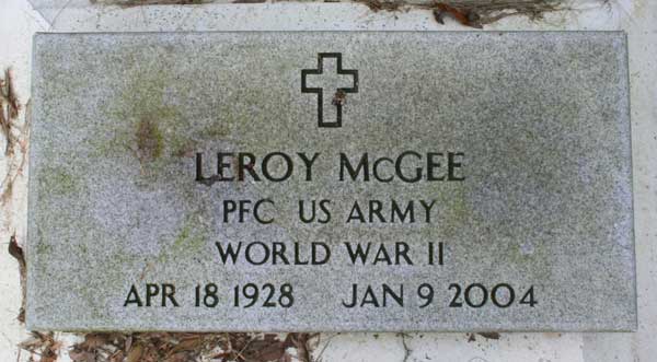 Leroy McGee Gravestone Photo
