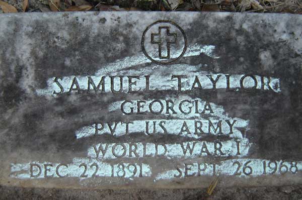 Samuel Taylor Gravestone Photo