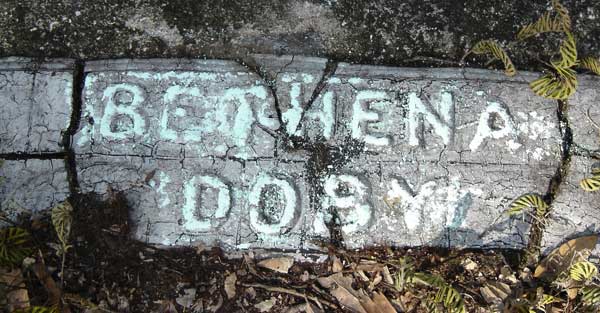 Bethena Unreadable Gravestone Photo